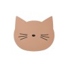 Oud roze placemat met kattensnoet - Aura cat dark rose